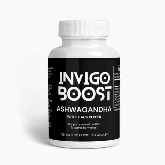 Organic Ashwagandha - Organic Black Pepper-powerful adaptogen that helps individuals calm their stress hormones.